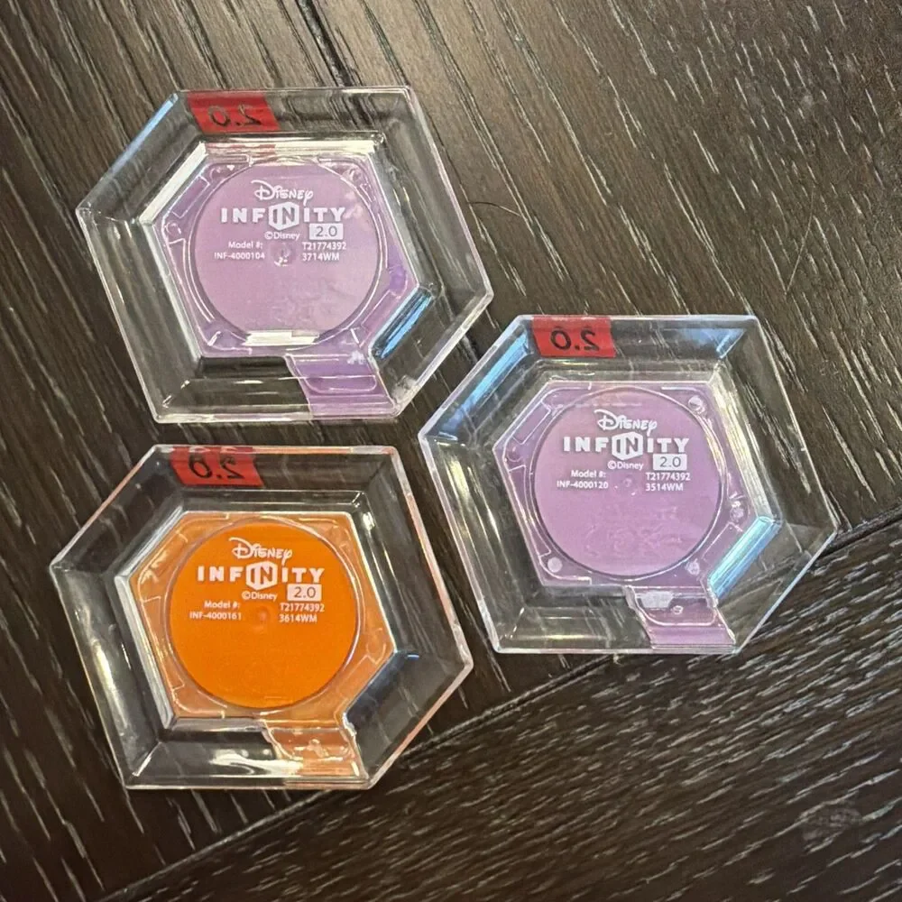 Set of 3 Gravity Falls Disney Infinity 2.0 Power Discs (Forest, Sky, and Fists)